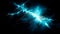 bright electrical spark on a dark blue background. Ai generated