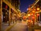 Bright and elegant night streets of China