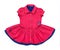 Bright elegant red baby dress