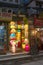 Bright entrance to a small shop on March 25, 2018 in Kathmandu,