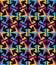 Bright extraordinary geometric seamless pattern with triangles a