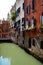 Bright facade and Canals of Venice, Italy