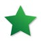 Bright fading green geometric star, vector illustration