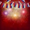 Bright firework with flags of Slovakia. Illustration with flags for web design.