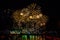 Bright fireworks` festival above the Ural river