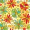 Bright floral pattern