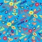 Bright floral seamless pattern