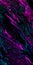 Bright fluid neon light blue purple pink wavy line on black background. Abstract liquid wave. Art trippy glitch backdrop. VR