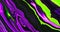 Bright fluid violet, black and neon green background. Abstract liquid purple pink wave. Art trippy digital screen. Fantasy