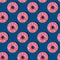 Bright food seamless isometriÑ pattern with donuts