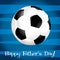 Bright Football Father`s Day card