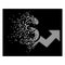 Bright Fragmented Dot Halftone Price Growth Icon