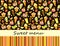 Bright fruit and sweet seamless pattern on black