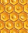 Bright geometric honeycombs segmented background