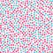 Bright geometric tiny polka dot seamless pattern. Pink all over print vector background.