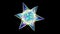 Bright glow star gem jewel precious stone Universe space able to loop seamless