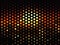 Bright glowing circles on dark background. Halftone effect. Abstract geometric pattern. Scalable vector graphics
