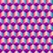 Bright gradient cubic seamless pattern
