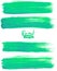 Bright green acrylic brush strokes