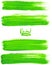 Bright green acrylic brush strokes