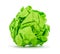 Bright green crumpled paper