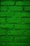 Bright Green Natural Pigment Painted  Brick Pattern Background