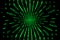 Bright green neon glow flux effect lines. Dynamic motion. Shiny particles