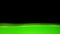 Bright green water shakes on a black background