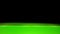 Bright green water shakes on a black background