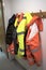 Bright High Visibility Jackets hanging