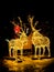Bright Illuminated Glowing Deer Decorations