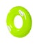 Bright inflatable ring on white background