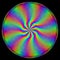 Bright Iridescent Spiral Round Mandala Optical Diffraction Spiritual Meditation Circle Sign Geometry