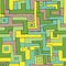 Bright labyrinth seamless pattern