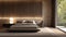 a bright lamp illuminating sleek furniture in a minimalist bedroom, showcasing the fusion of functionality and style in