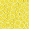 Bright lemon slices seamless pattern