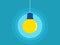 bright light bulb. True and explicit knowledge. vector illustration