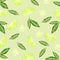Bright light pattern with a fresh lemon wedges and flowers for fabric, label drawing, printing on T-shirts, baby wallpaper
