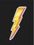 Bright lightning sticker