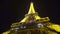 Bright lights flashing on Eiffel Tower construction, romantic night in Paris