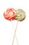 Bright lollipop candy