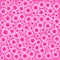 Bright lovely plastic pink colored background with pink circles pattern