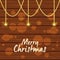 Bright merry christmas card