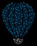 Bright Mesh 2D Aerostat with Flash Spots