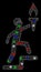 Bright Mesh 2D Soldier Climbing with Torch with Flash Spots