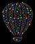 Bright Mesh Network Aerostat with Light Spots