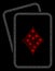 Bright Mesh Wire Frame Diamonds Gambling Cards with Flash Spots