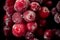 Bright mighty tasty frozen berries cranberries are full of vitamins for healthy nutrition and active life