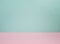 Bright mint and pink background