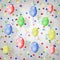 Bright multicolored background with balloons